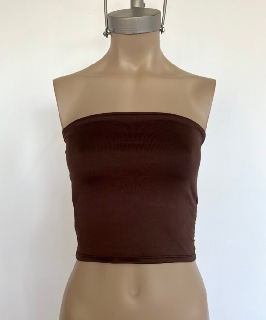 8338/M-Top Strapless Microfibra Largo Con Forro - Imagen 3