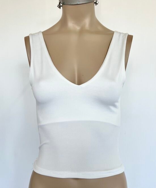 2880/M-Musculosa Microfibra Escote V Espalda U Forrado Largo - Imagen 3