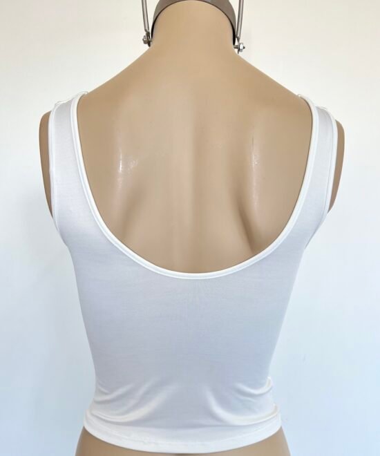 2880/M-Musculosa Microfibra Escote V Espalda U Forrado Largo - Imagen 4