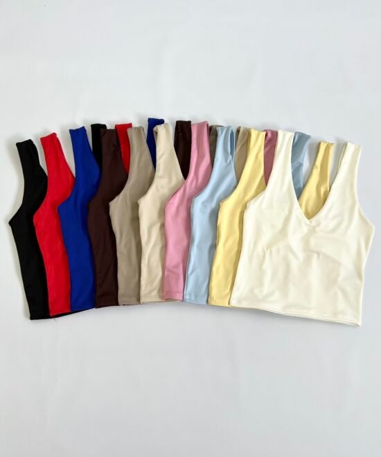 2880/M-Musculosa Microfibra Escote V Espalda U Forrado Largo - Imagen 6