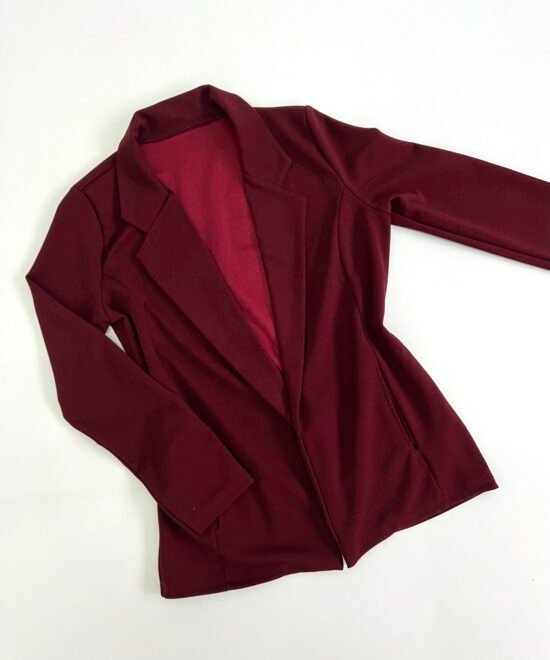 9020-Blazer Largo Crep Sastre Con Bolsillo - Imagen 3