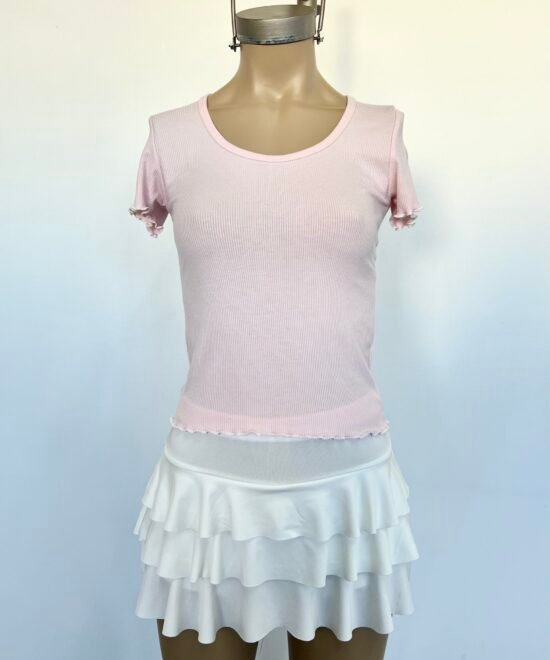 5683-Remera Morley Fino Con Rulotte Manga Corta - Imagen 3