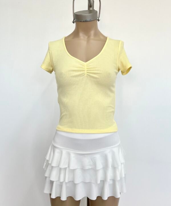 Alternative view of 5514-REMERA MORLEY FINO FRUNCE MEDIO MANGA CORTA