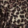 1236/TA-TOP TUL ANIMAL TIRITA ESCOTE PUNTILLA FLECO DOBLE V CON PICO PUNTILLA - choco-dp1