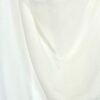 542/T-Vestido Tul Liso Cruzado Con Hebilla Ondulado Cintura Y Bretel Cuello Con 2 Tiras Espalda - blanco