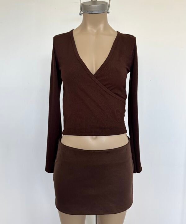 Alternative view of 1190/3-REMERA MORLEY TAO MANGA LARGA CRUCE DELANTERO DOBLE