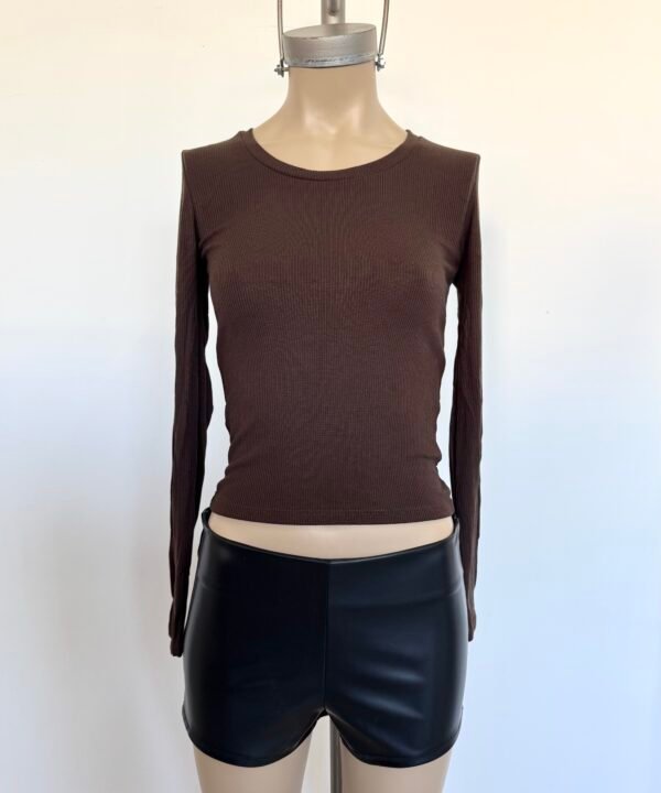 Alternative view of 1362/3-REMERA MORLEY FINO CUELLO REDONDO BASICA MANGA LARGA