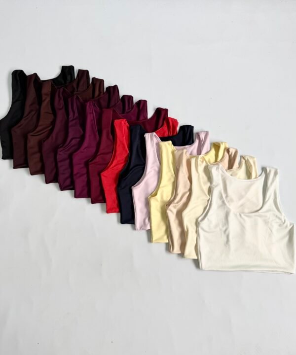 3117/M-CROPTOP MUSCULOSA MICROFIBRA DOBLE FORRADO