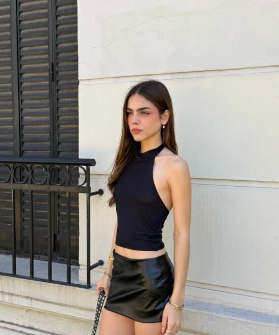 1922/TS-Top Tul Strass Americana Halter Para Atar Cuello - Imagen 5