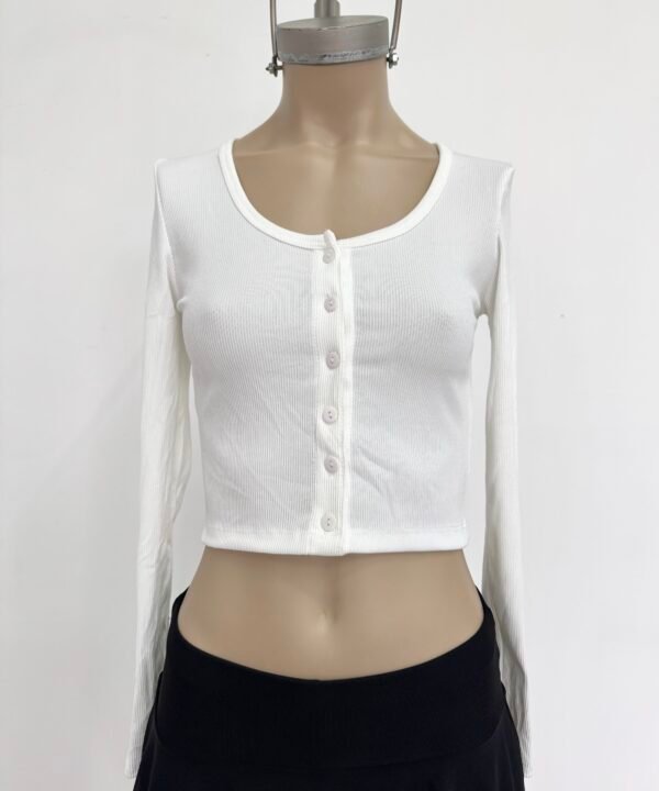 Alternative view of 8030/3-REMERA MORLEY TAO CARDIGAN MANGA LARGA 7 BOTONES
