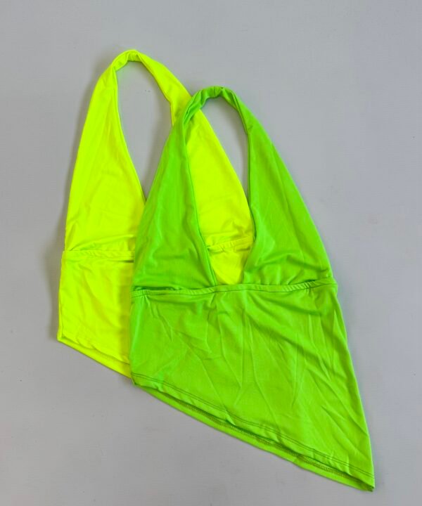 3304/FL-TOP MARILYN MICROFIBRA FLUOR PECHERA FORRADO CON PICO ABAJO LATERAL