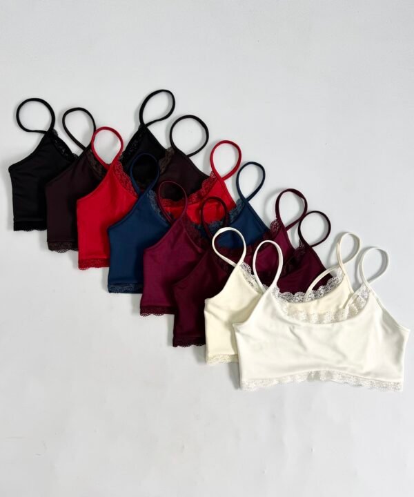 1702/M-CROPTOP MICROFIBRA TIRITA PECHERA FORRADO CON PUNTILLA