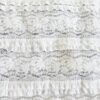 636/E-Pollera Encaje Maura Doble Volado Con Short Interno - crema