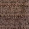 636/E-Pollera Encaje Maura Doble Volado Con Short Interno - choco
