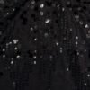 1818/TL-Top Tul Lentejuela Lluvia Tirita Con Recorte Pechera Forrado - negro