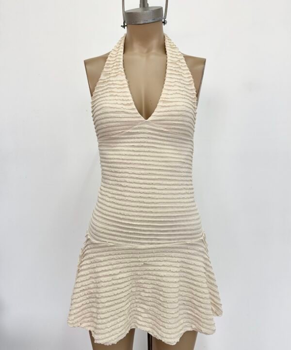 Alternative view of 463/R-Vestido Marilyn Mini Ruffle Con Volado Y Short Interno