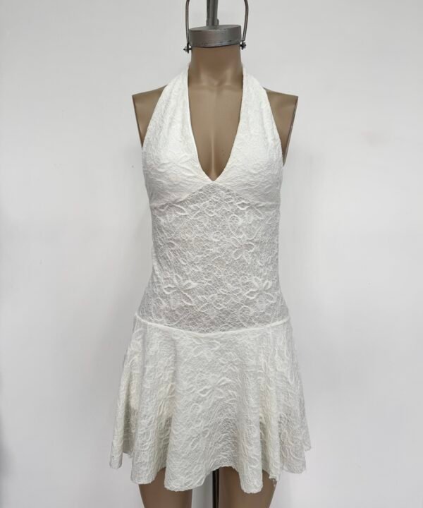 Alternative view of 463/J-Vestido Jacquard Marilyn Pechera Con Volado Y Short Interno