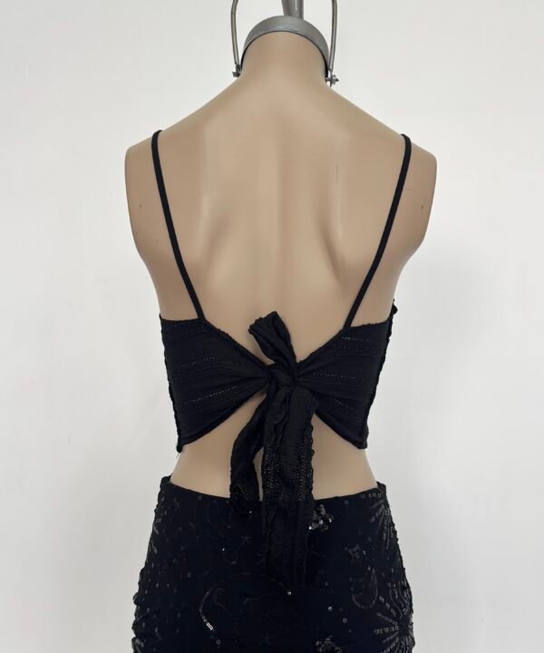 1633/RB-Top Ruffle Bruna Tirita Con Espalda Lazo Para Atar - Image 5