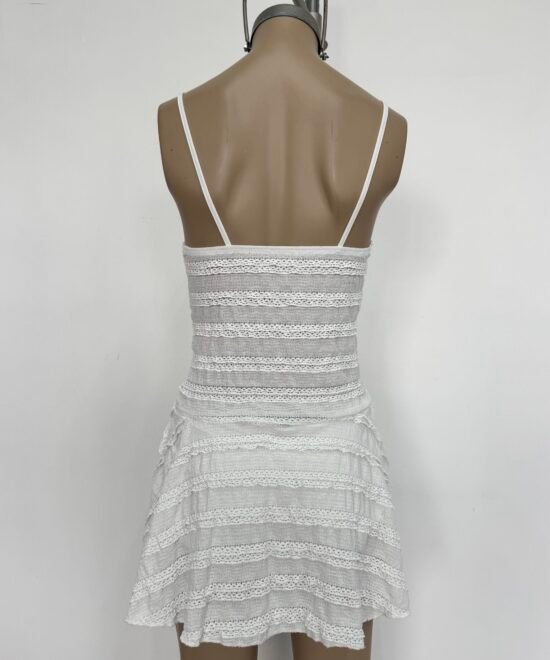 468/RB-Vestido Ruffle Bruna Tirita Con Hebilla Estrella Centro Y Volado Grande Short Interno - Imagen 3