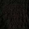 458/RB-Vestido Ruffle Bruna Marilyn Midi Con Tajo Lateral - negro