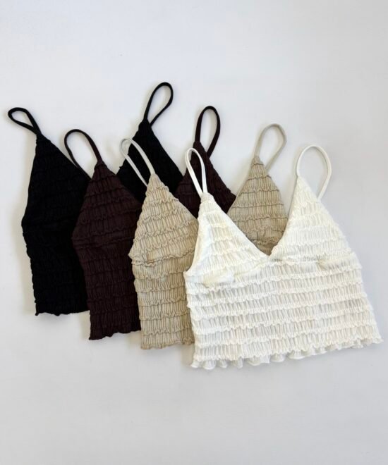 1288/R-Top Tirita Ruffle Oriana Pechera Forrado - Imagen 3