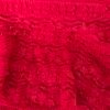 636/E-Pollera Encaje Maura Doble Volado Con Short Interno - rojo