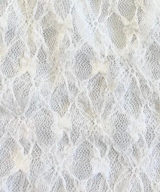 1914/ES-Top Halter Encaje Sora Bretel Brillo Para Atar Cuello Y Volado Cruzado Pico Lateral - BLANCO