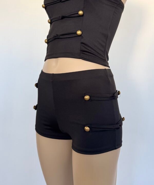 29/M-Short Microfibra Estilo Napoleon Con 8 Botones - Image 3