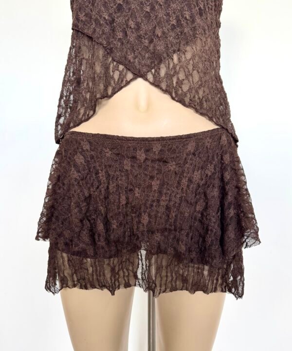 Alternative view of 661/EJ-Pollera Encaje Judy Doble Volado Con Short Interno