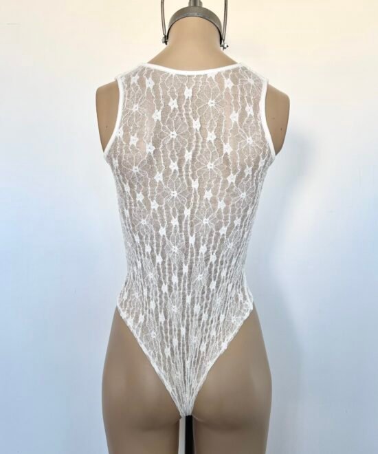 5339/EJ-Body Musculosa Encaje Judy Pechera Forrado Con Gancho Abajo - Imagen 3