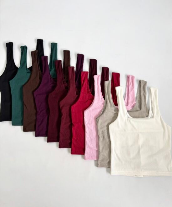 3136-Musculosa Morley Tao Escote Cuadrado Pechera Forrado