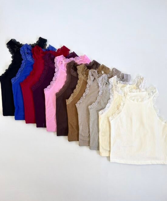 1515-Top Morley Tao Americana Con Puntilla Ancha