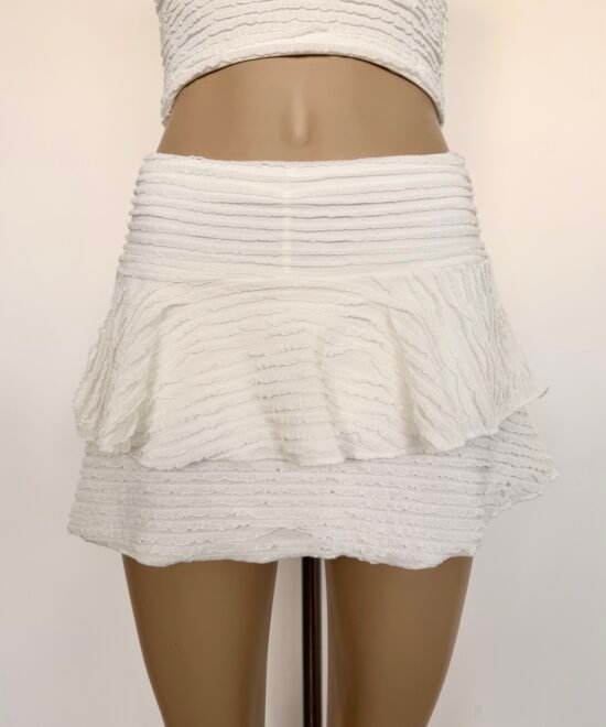 Alternative view of 636/R-Pollera Mini Ruffle Doble Volado Con Short Interno