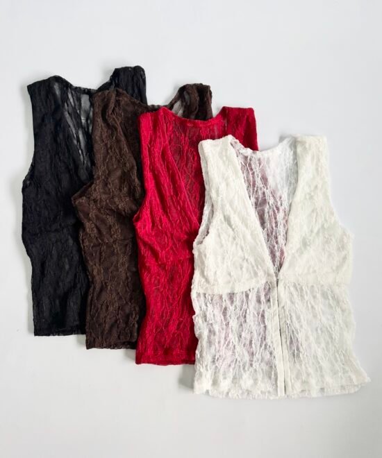 1312/ET-Musculosa Encaje Tere Pechera Forrado Centro Cinta Corsetera