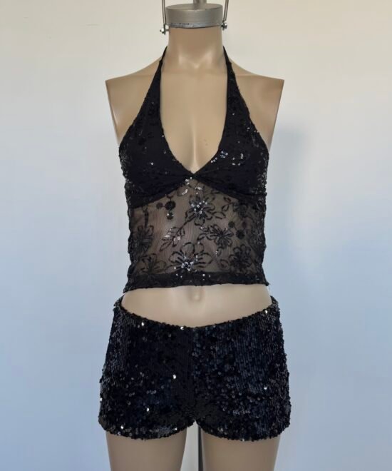 Alternative view of 2521/TSH-Top Tul Shaina Halter Marilyn Tirita Para Atar Cuello