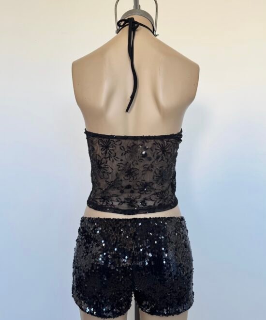 2521/TSH-Top Tul Shaina Halter Marilyn Tirita Para Atar Cuello - Imagen 4
