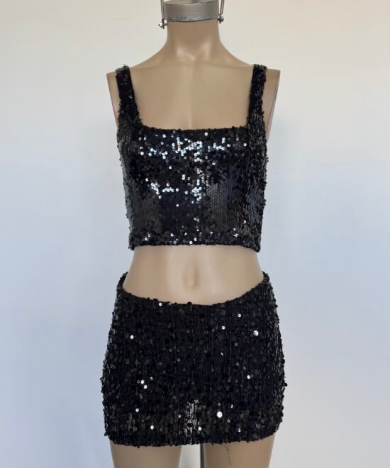 2411/LEA-Top Musculosa Lentejuela Ariane Escote Cuadrado Forrado - Imagen 3